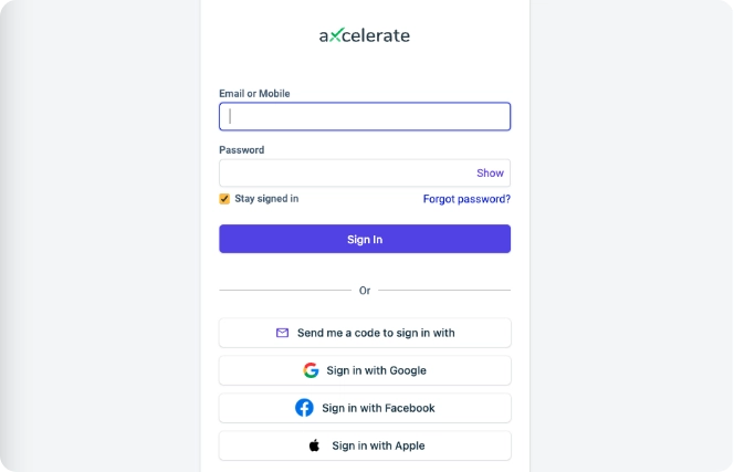 Axcelerate platform photo